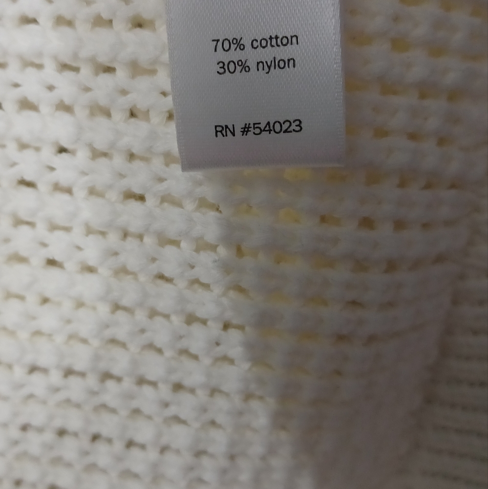 Athleta Crew Neck 3/4 lenght sleeve Sweater Off White Size M - Picture 7 of 9